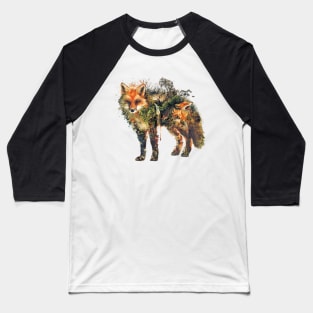 Some Fine Foxy Artwork Baseball T-Shirt